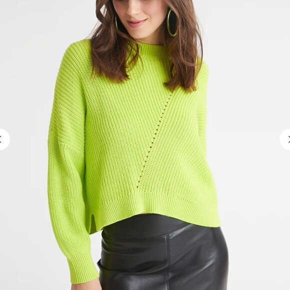 NEW 525 AMERICA Charli Sweater in Peridot XS Brat Girl - Picture 1 of 6